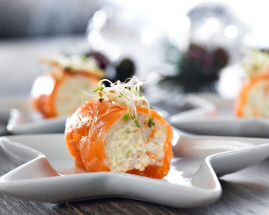 Recetas de salmón ahumado para Navidad