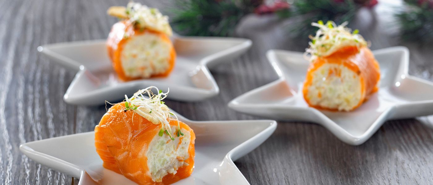 Recetas de salmon ahumado para Navidad