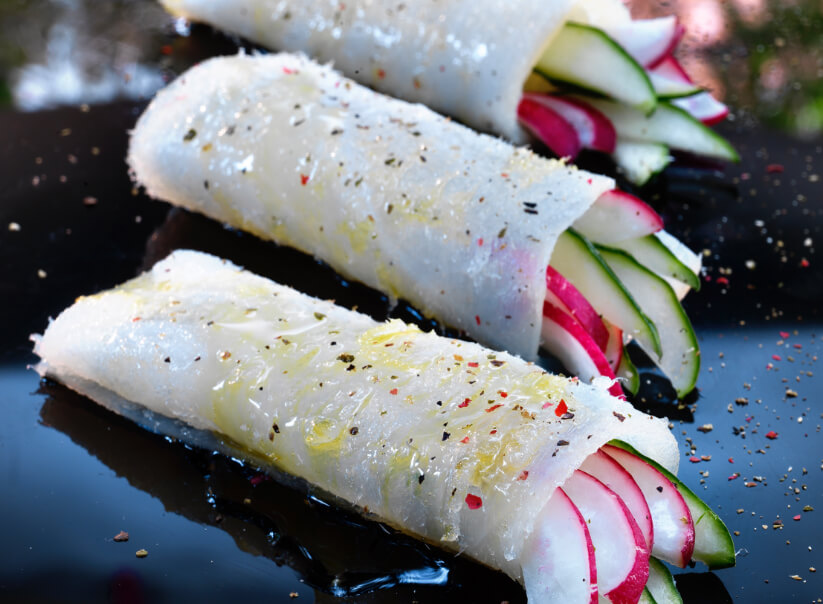 Receta de rollito de bacalao ahumado