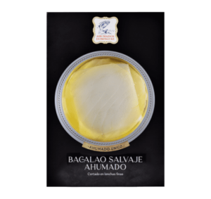 Bacalao Ahumado cortado en lonchas y conservado en aceite