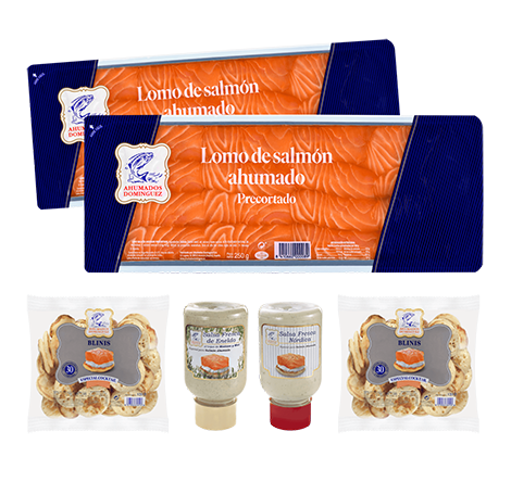 Blinis de salmon