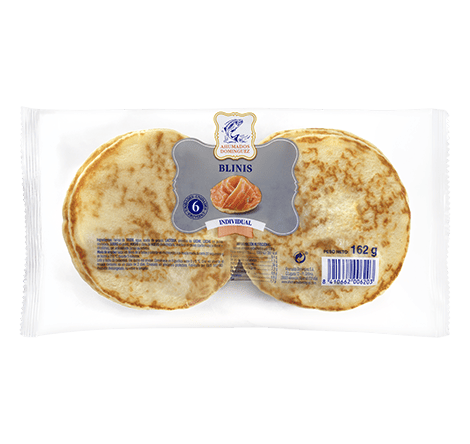 Blinis grandes para salmón