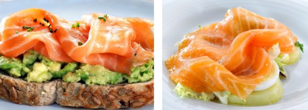 Como presentar salmon ahumado