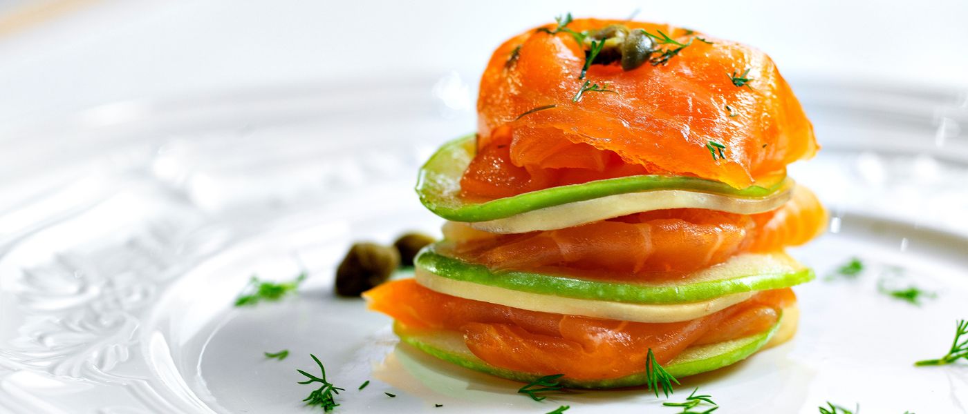 Aperitivos rapidos de salmon ahumado