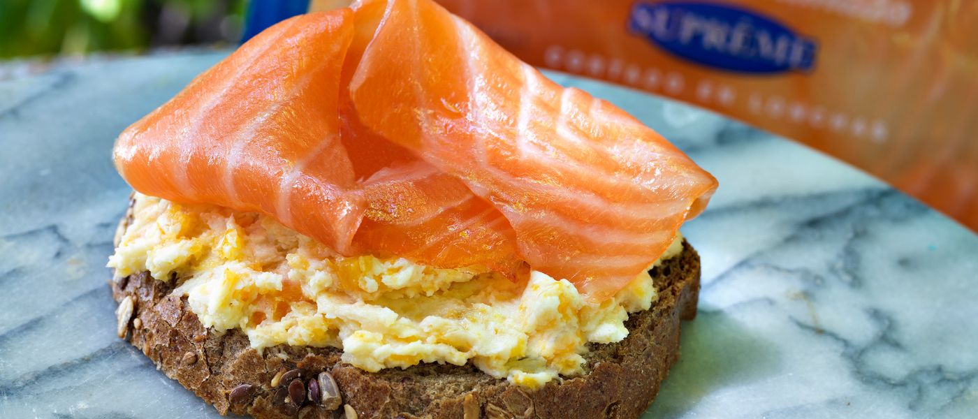 Desayunos con salmon ahumado