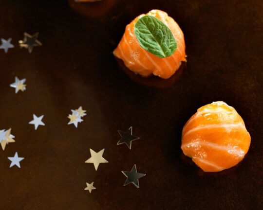 Bombones de salmón ahumado