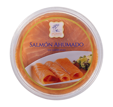 Salmon Ahumado en aceite cortado en lonchas de Ahumados Dominguez