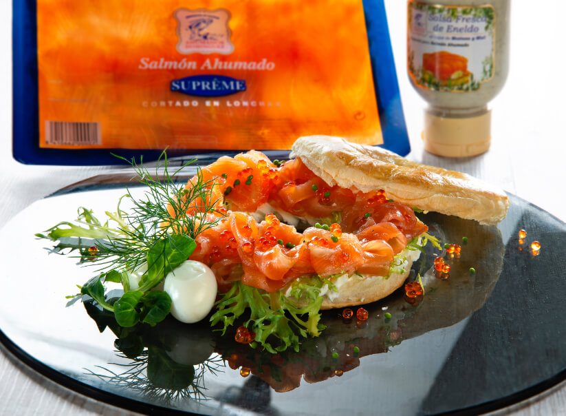 Receta de hojaldre de salmón ahumado