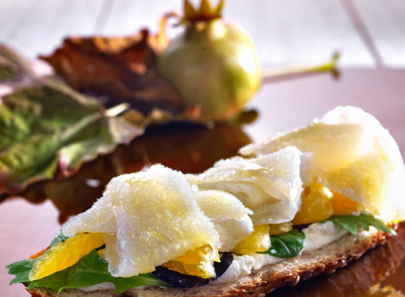 Receta de montadito de bacalao ahumado
