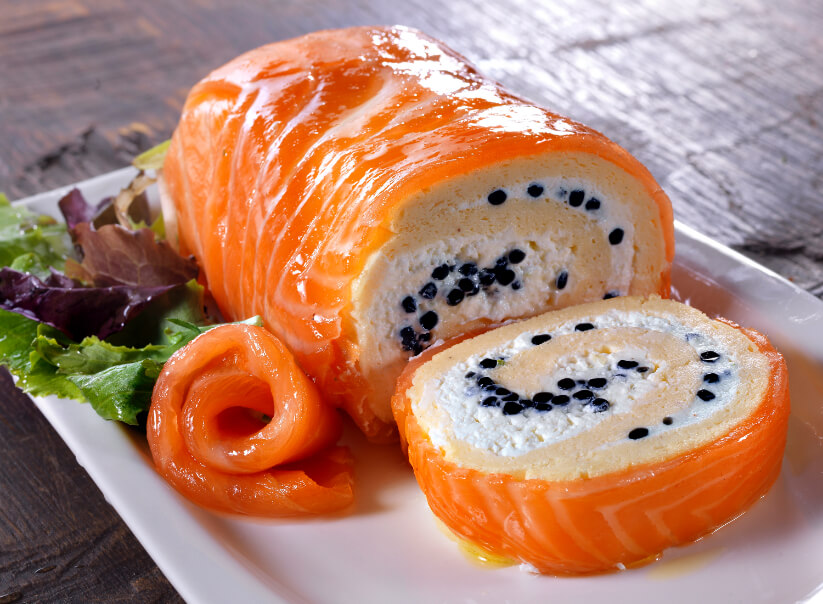 Receta de pastel de salmón ahumado frío