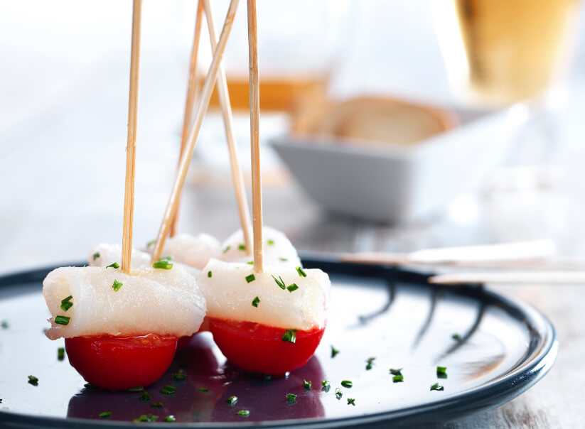 Receta pinchos de bacalao ahumado