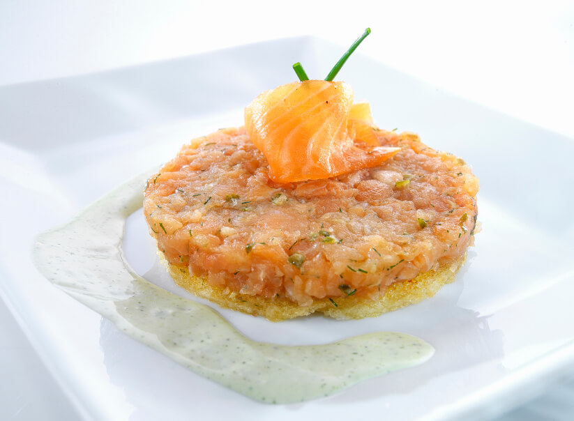 Receta de tartar de salmón ahumado