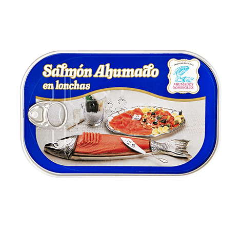 Lata salmon ahumado de Ahumados Dominguez