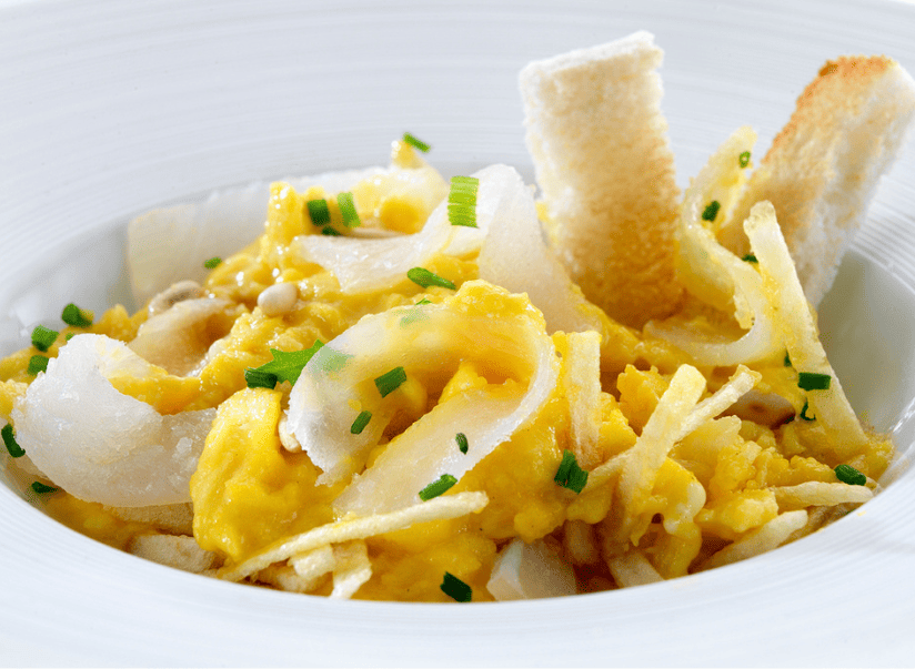Revuelto de bacalao