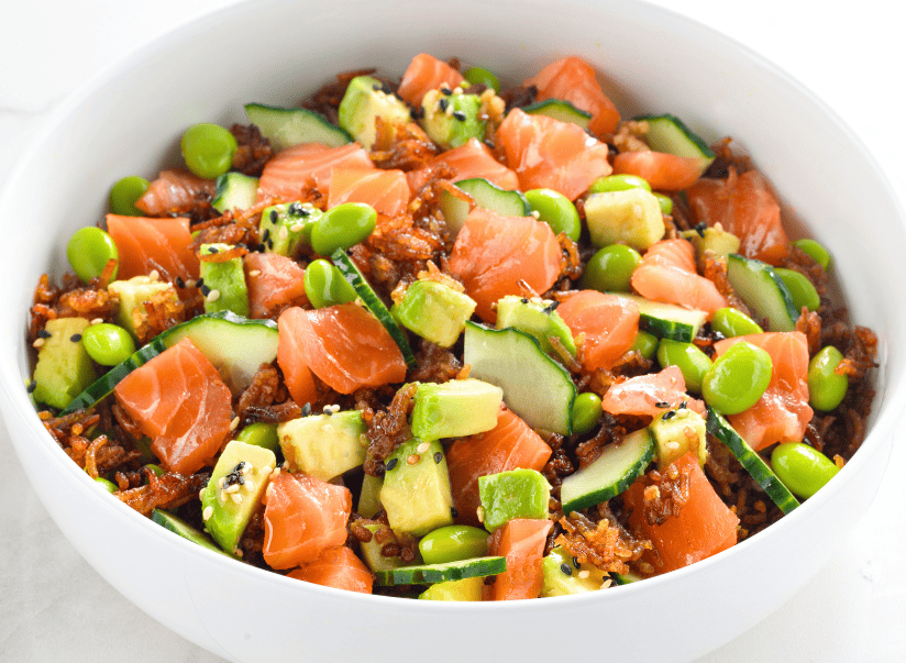 Ensalada de arroz crujiente o Crispy Rice Salad