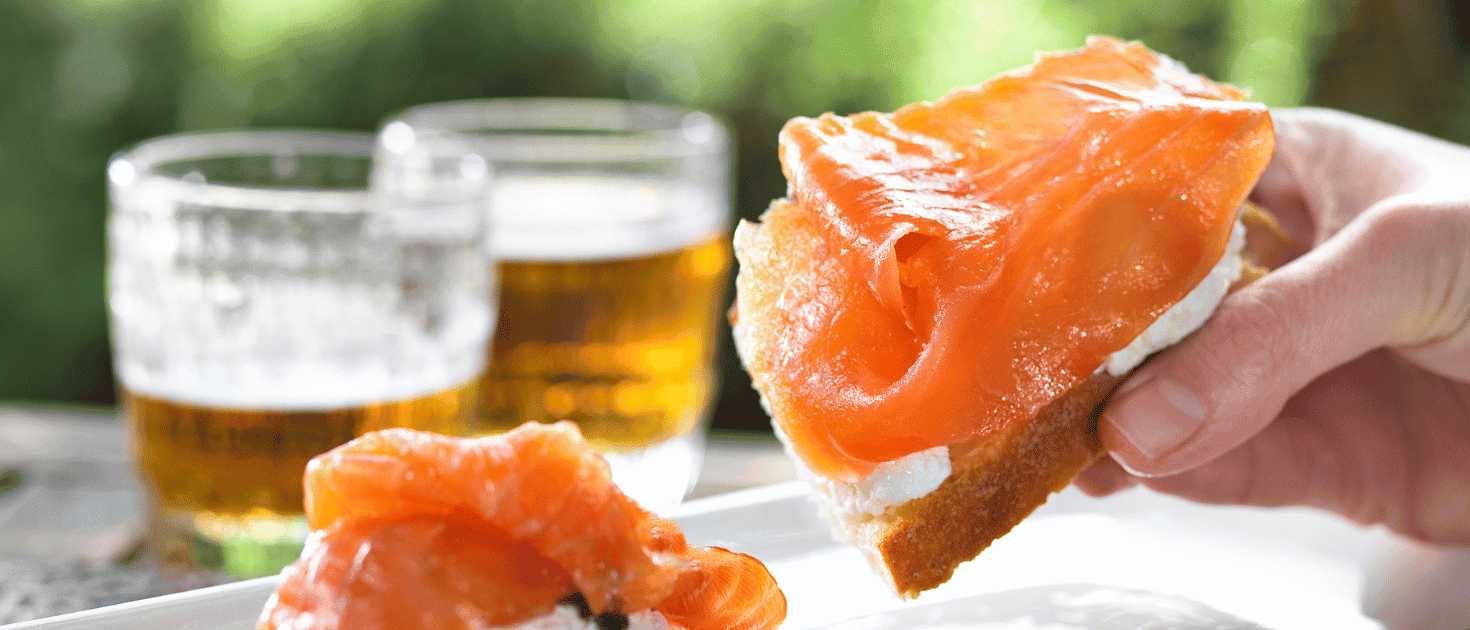 maridaje salmon ahumado