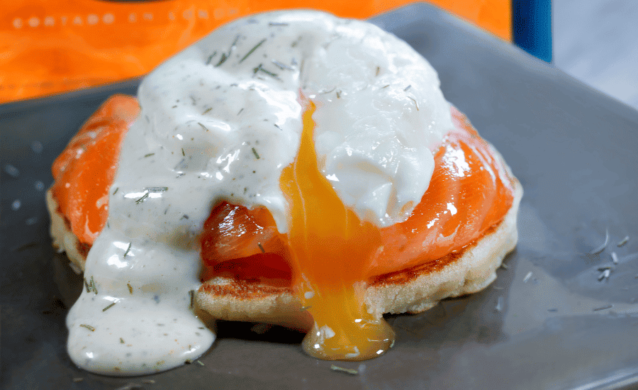 Receta blinis benedict