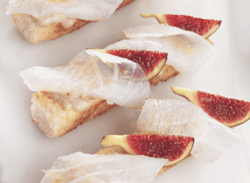 Canapes con higos