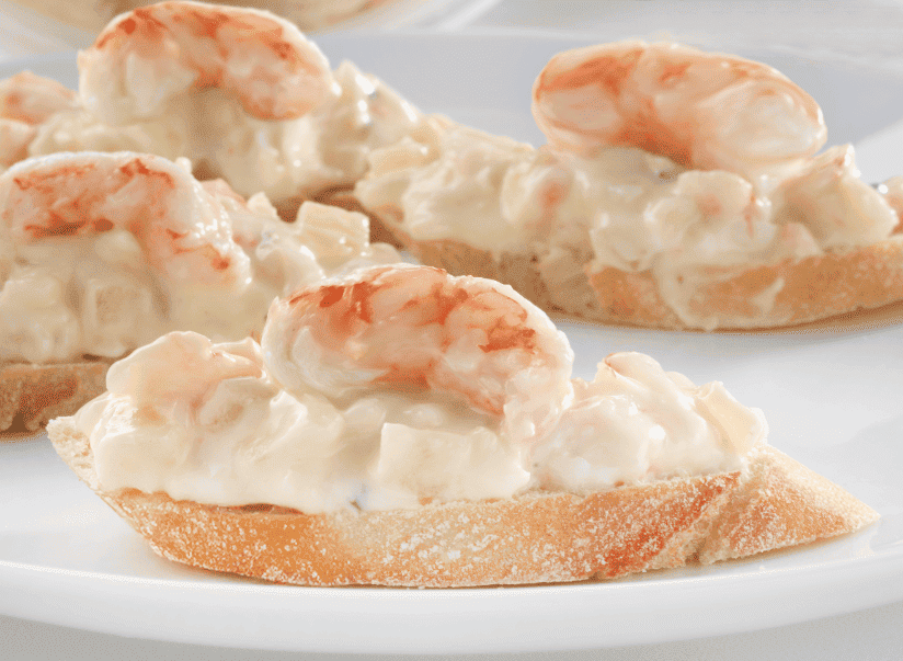 Canapés de gambas